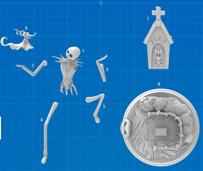 Unleash Your Creativity: Paint Your Own Jack Skellington Diorama