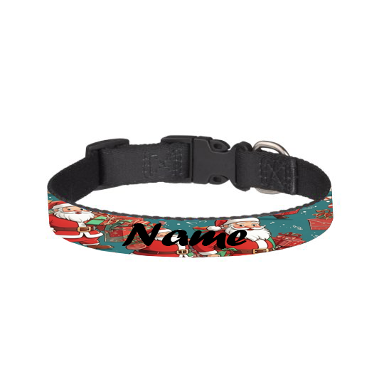 Santa Personalized Dog/Pet Collar