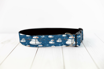 Snowman Personalized Dog/Pet Collar